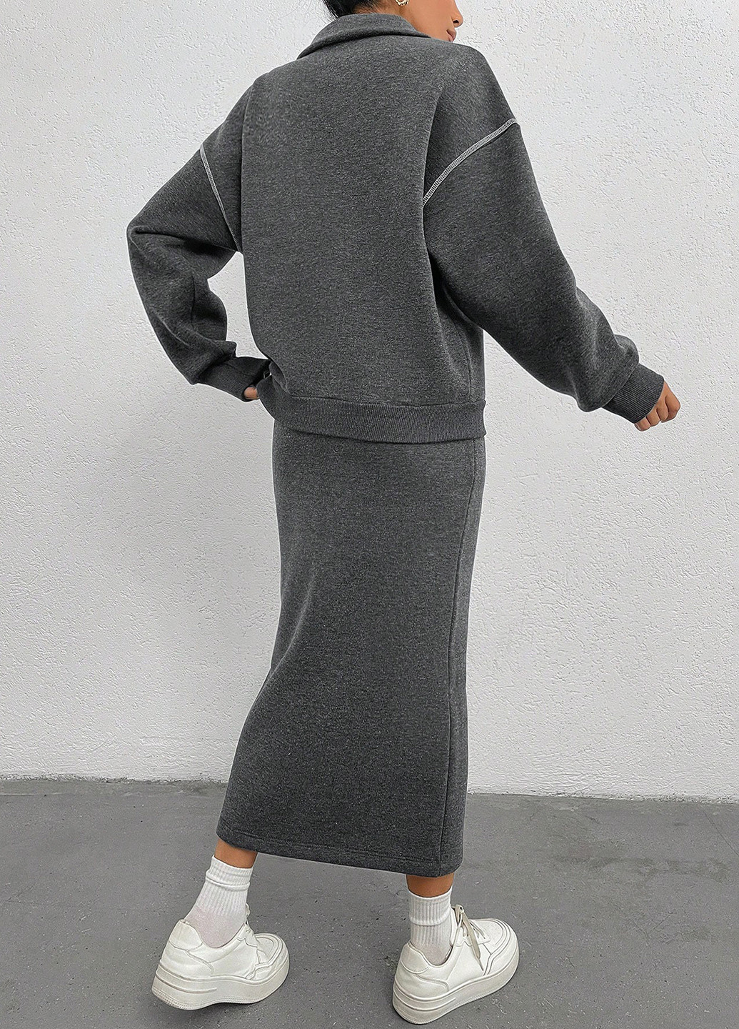 Костюм (толстовка, спідниця) SHEIN (366513004)