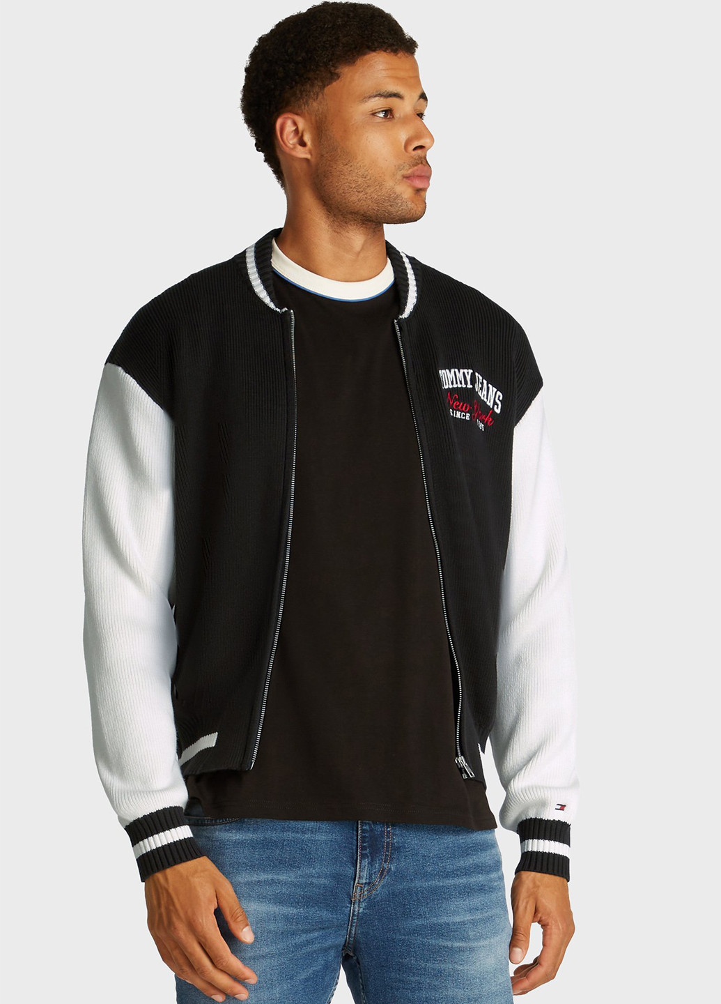 Бомбер Tommy Jeans бейсбольный на молнии (344509042)