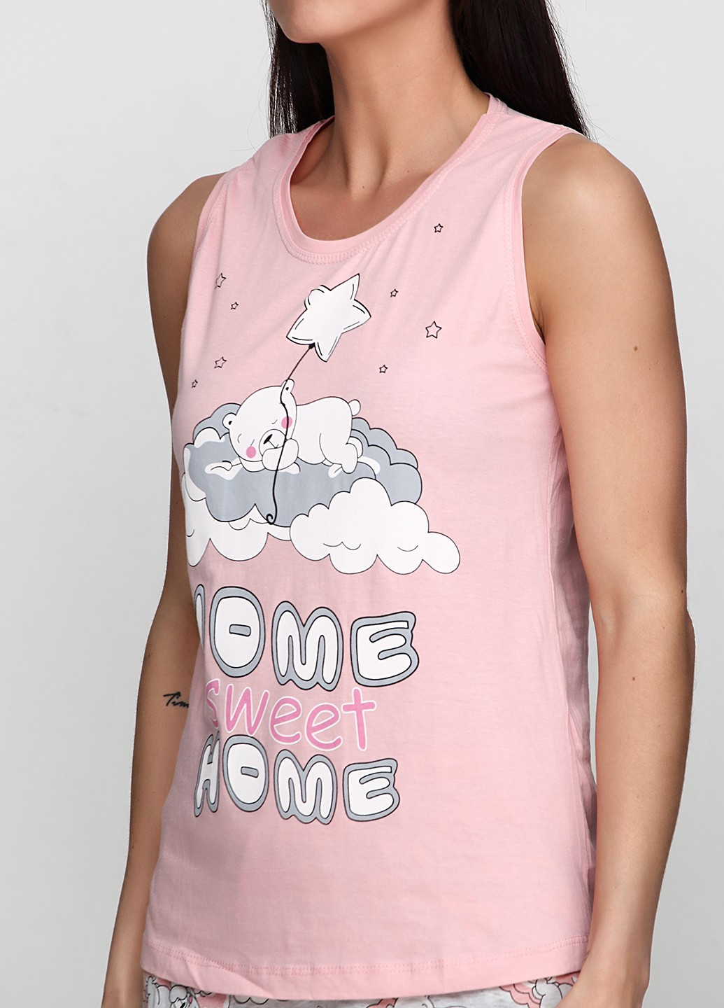 Розовая всесезон комплект (футболка, шорты) Boyraz Pijama