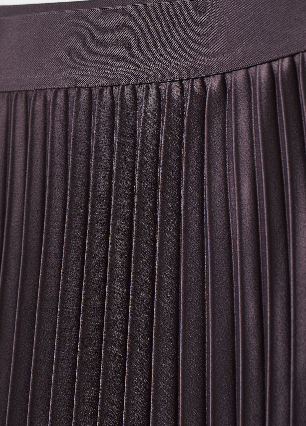 Темно-фиолетовая кэжуал однотонная юбка H&M плиссе