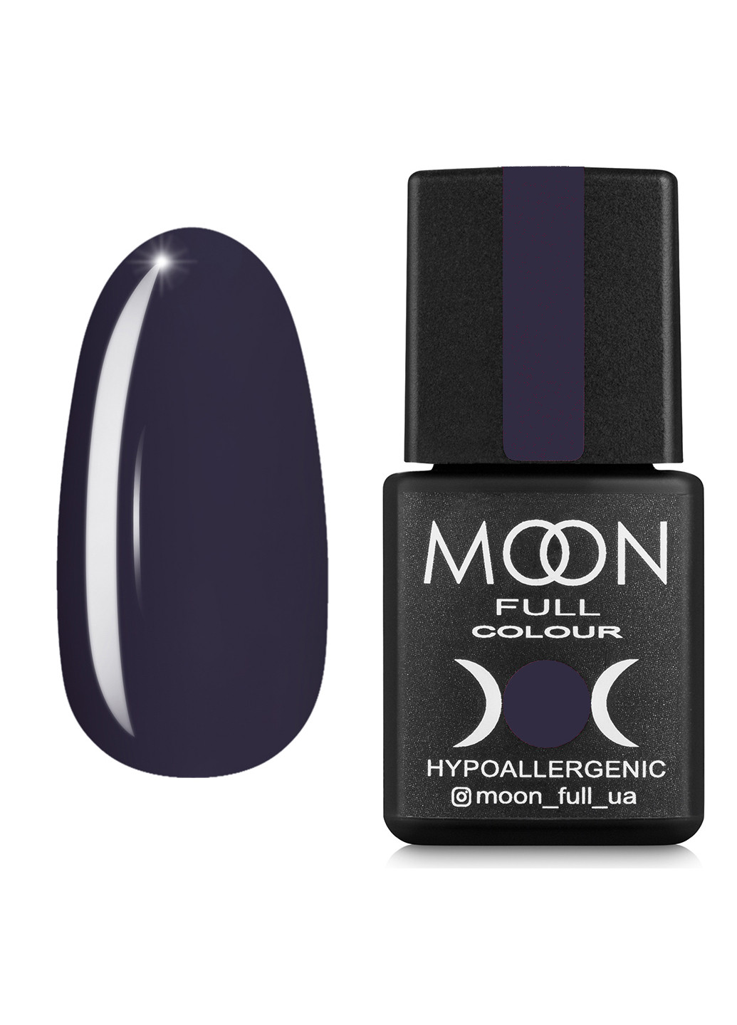 Гель-лак FULL color Gel polish 8 мл №661 угольно-серый Moon (198495497)