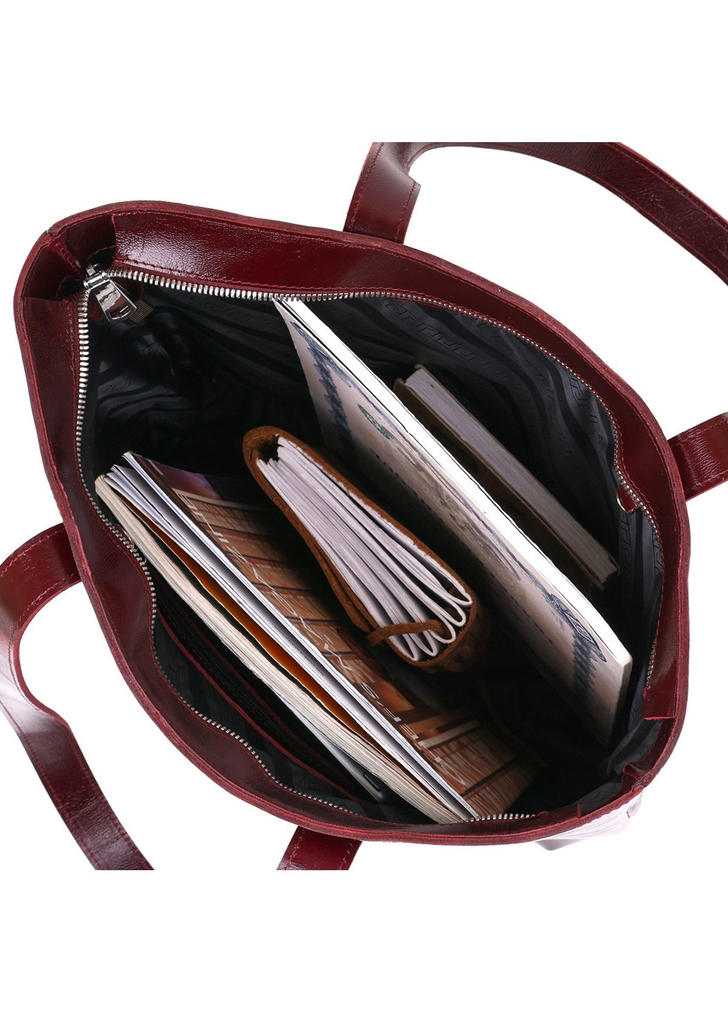 Шкіряна сумка-шоппер 37х33х8,5 см Shvigel (253660130)