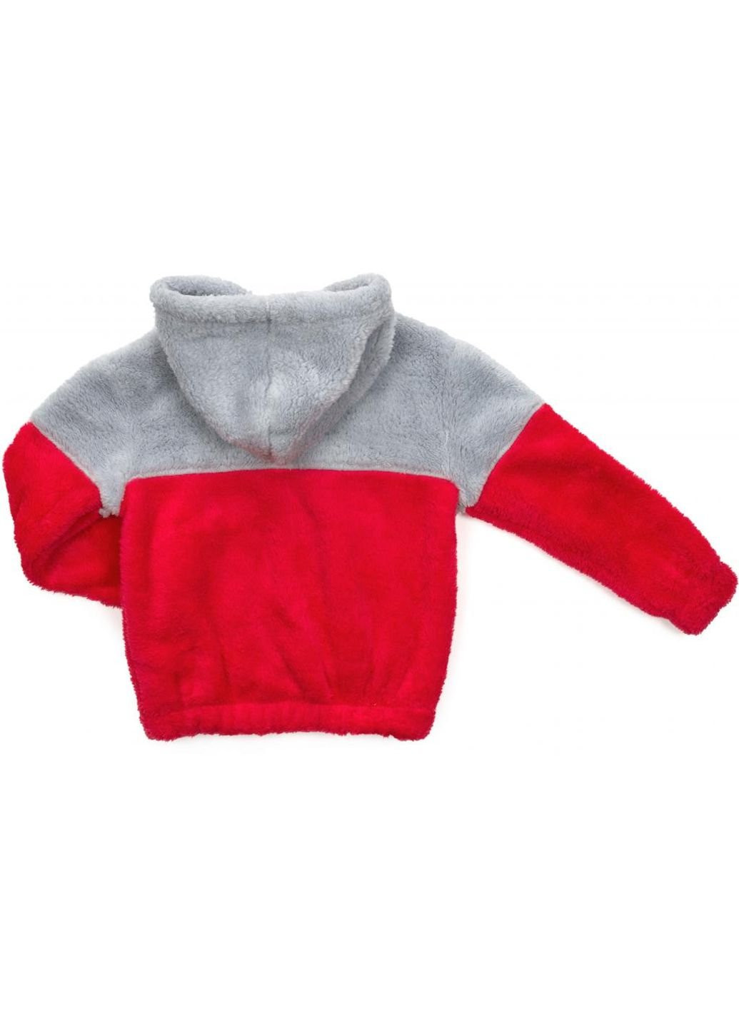 Малиновий демісезонний спортивний костюм флісовий (clo124003-104g-gray) Cloise