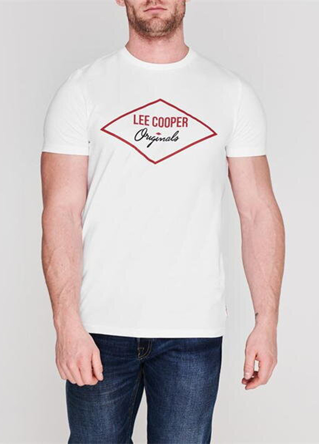 Белая футболка Lee Cooper