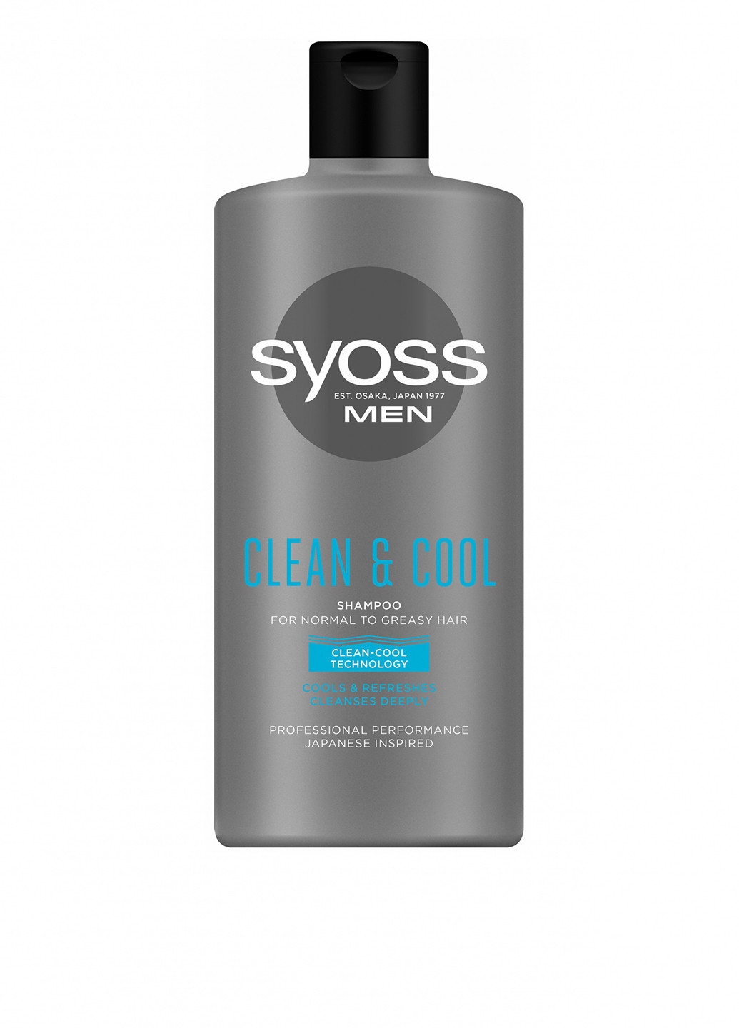 Шампунь Men Clean & Cool з Ментолом для нормального та жирного волосся, 440 мл Syoss (252264805)
