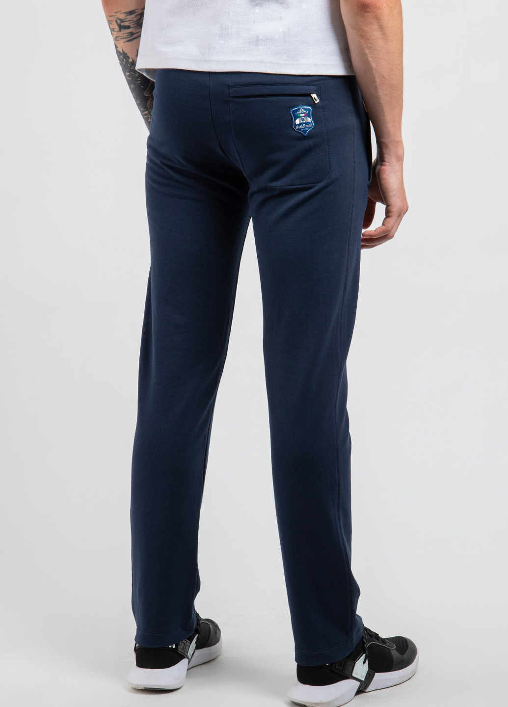 Темно-синие хлопковые спортивные брюки Baldinini (238364679)