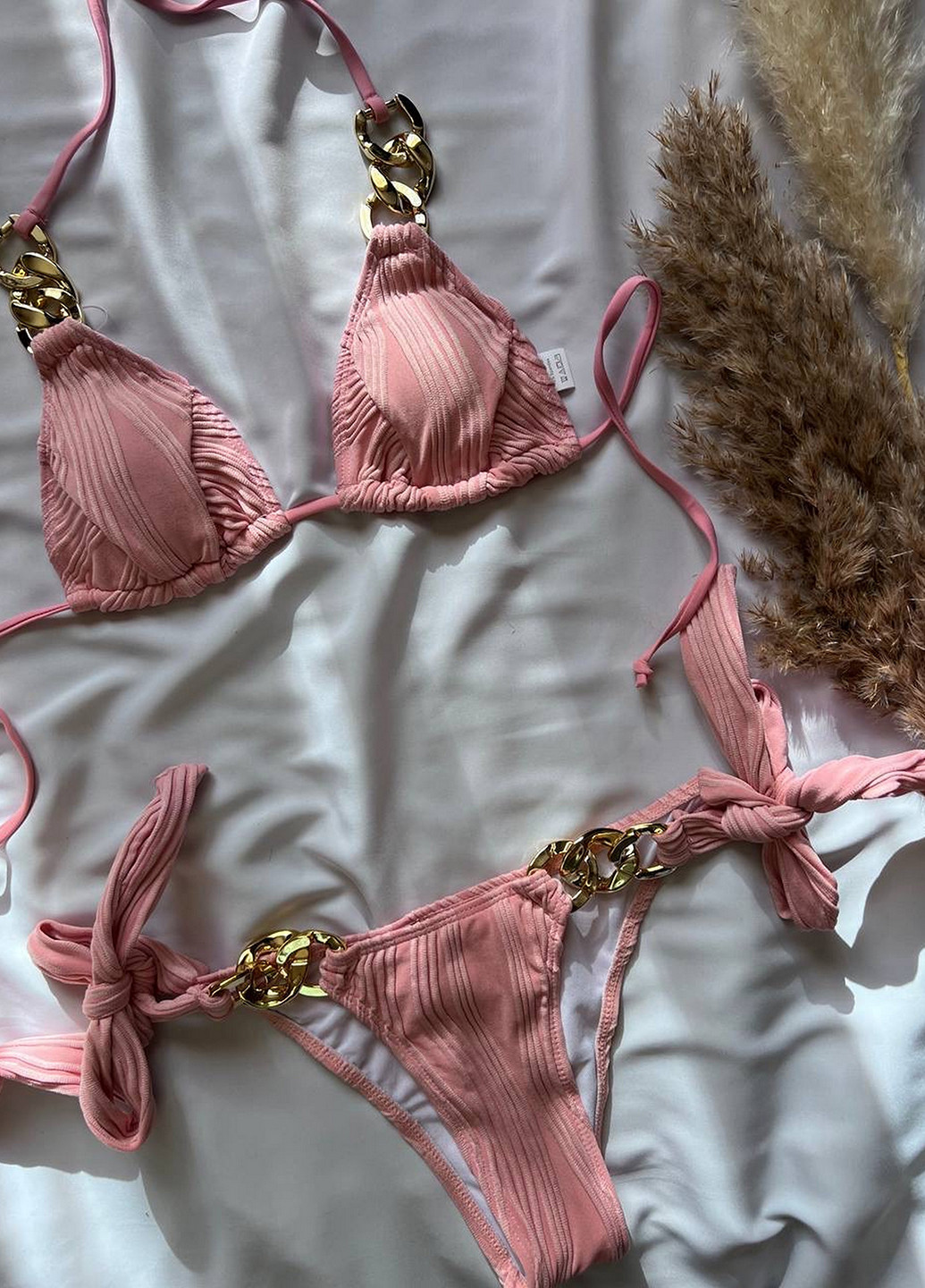 Рожевий літній купальник (ліф, трусики) бікіні, роздільний NOVA VEGA