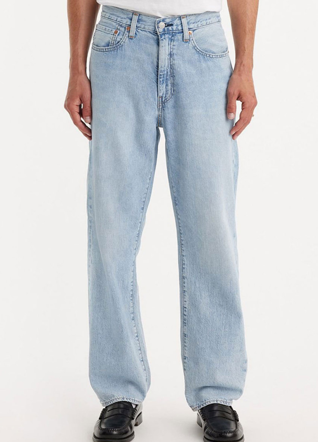 Голубые демисезонные прямые джинсы Levi Strauss & Co