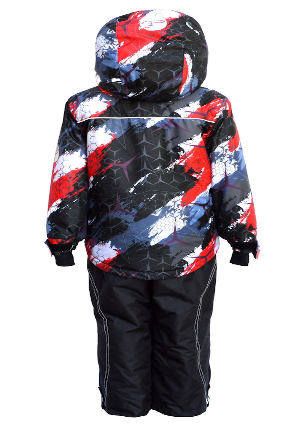 Черный зимний зимний костюм (куртка+полукомбинезон) из мембранной ткани Be easy