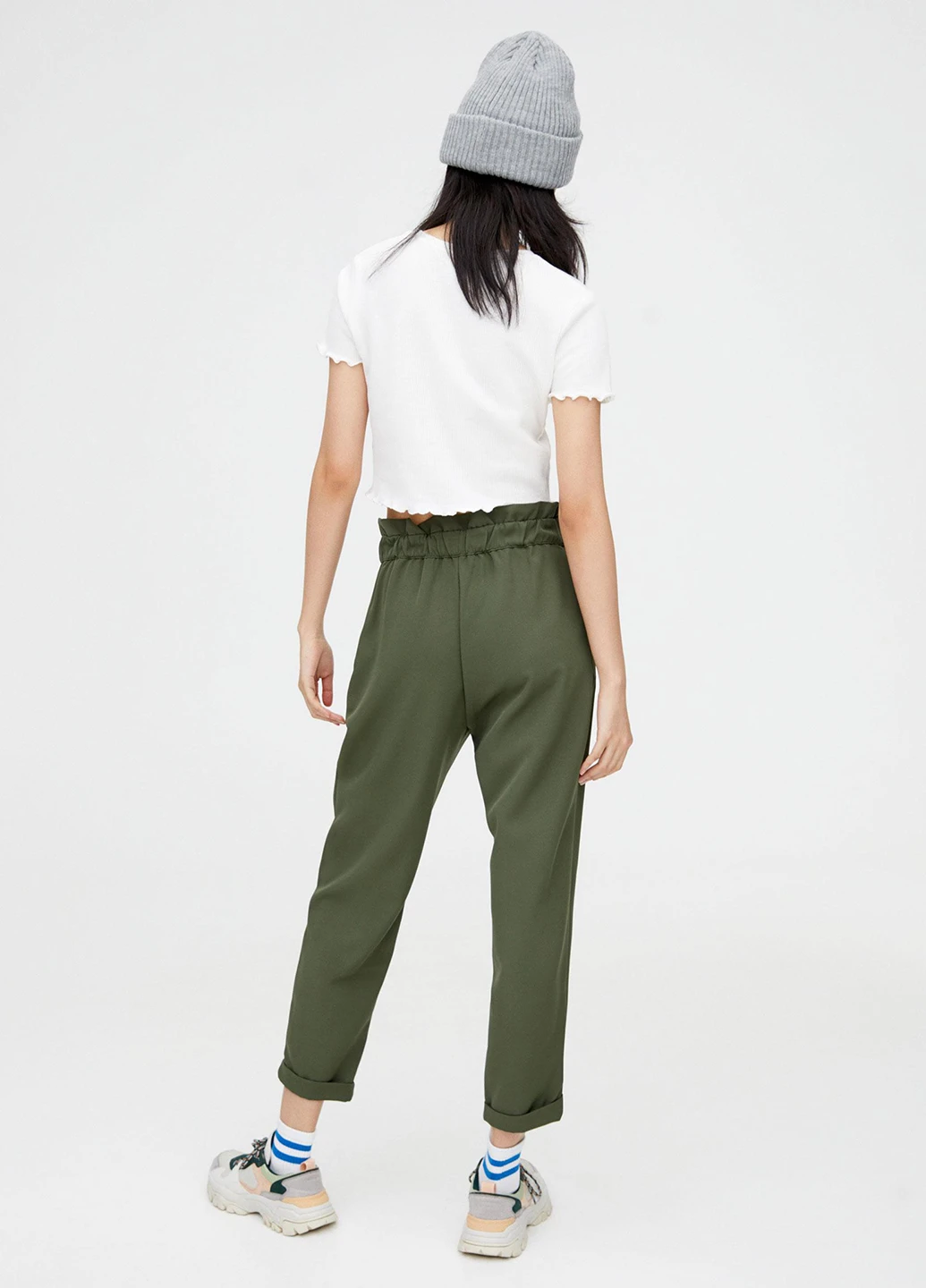 Штани,хакі, Pull & Bear (244287082)