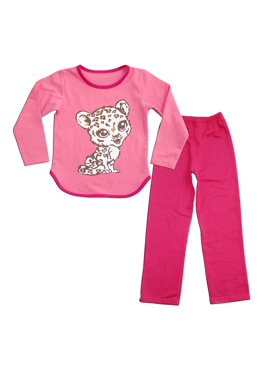 Рожева всесезон піжама (кофта, штани) AV Style