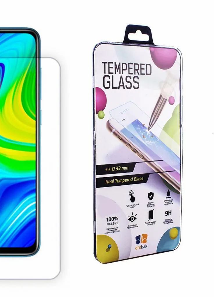 Скло захисне Xiaomi Redmi 10X Tempered glass (222250) (222250) Drobak (203983425)