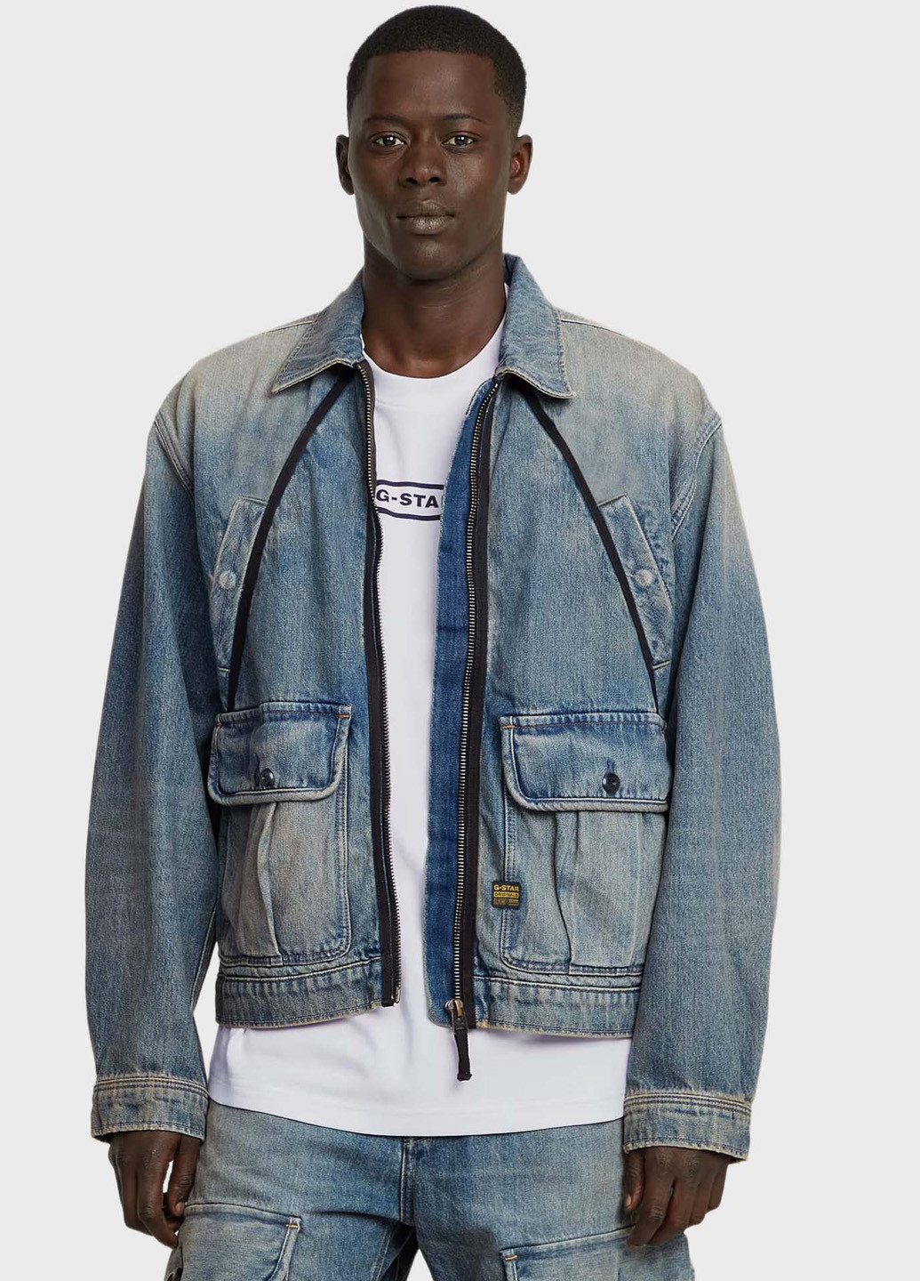 Синяя демисезонная куртка G-Star Raw