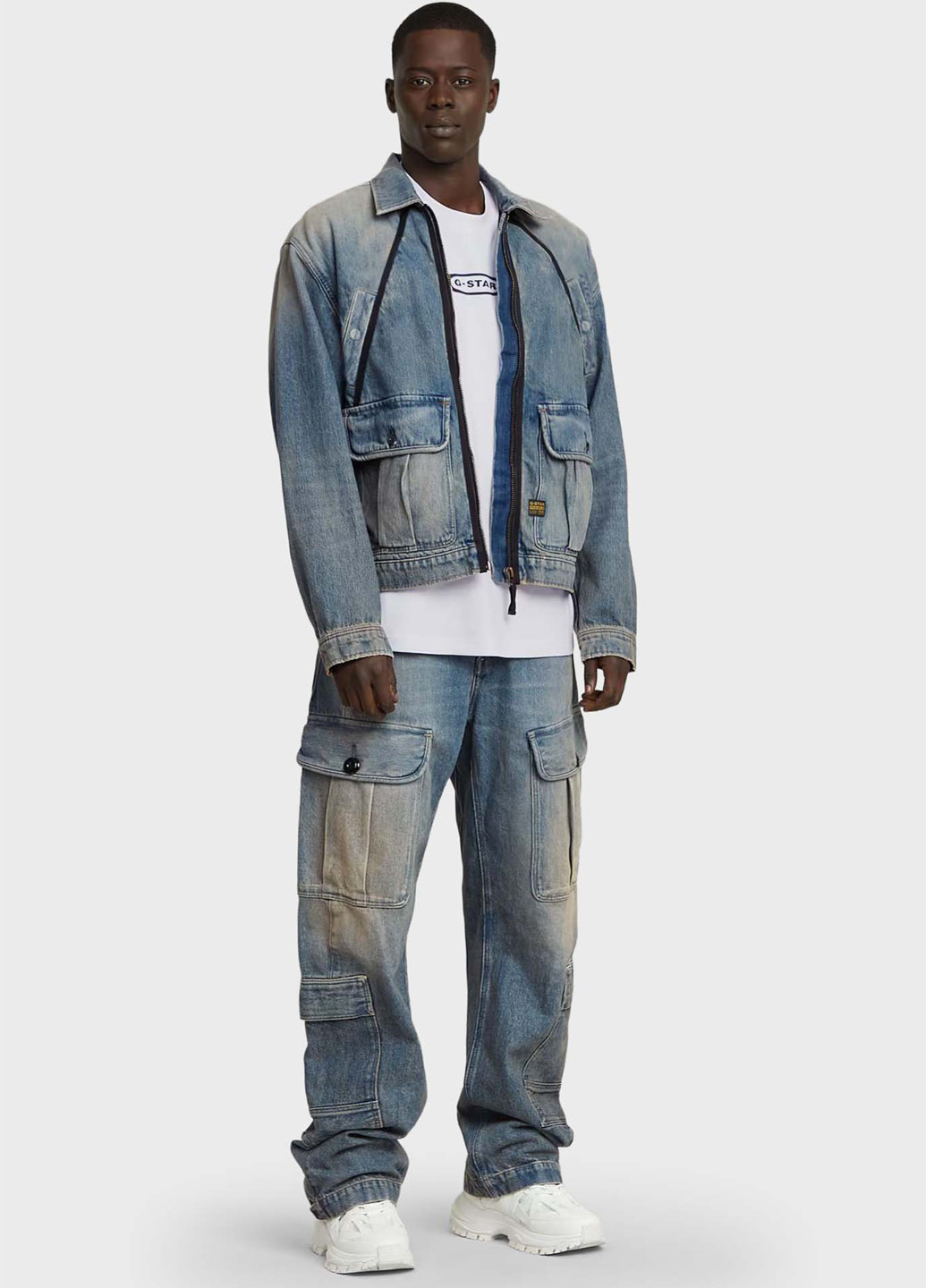 Синяя демисезонная куртка G-Star Raw