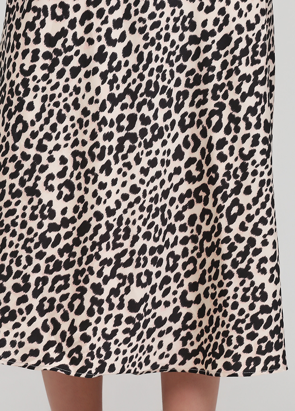 Бежевая кэжуал леопардовая юбка Monki клешированная