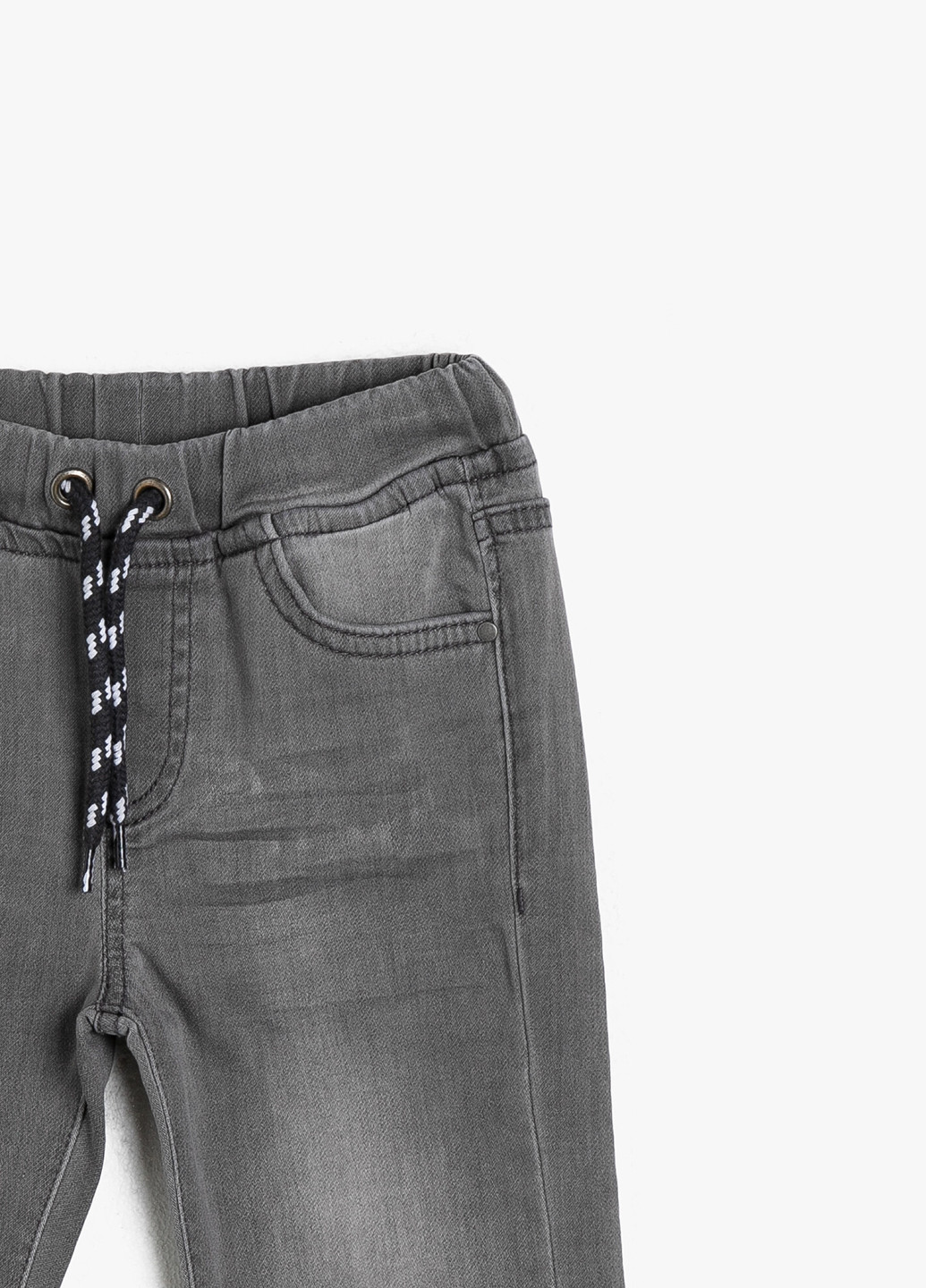 Джинси KOTON завужені однотонні сірі джинсові бавовна