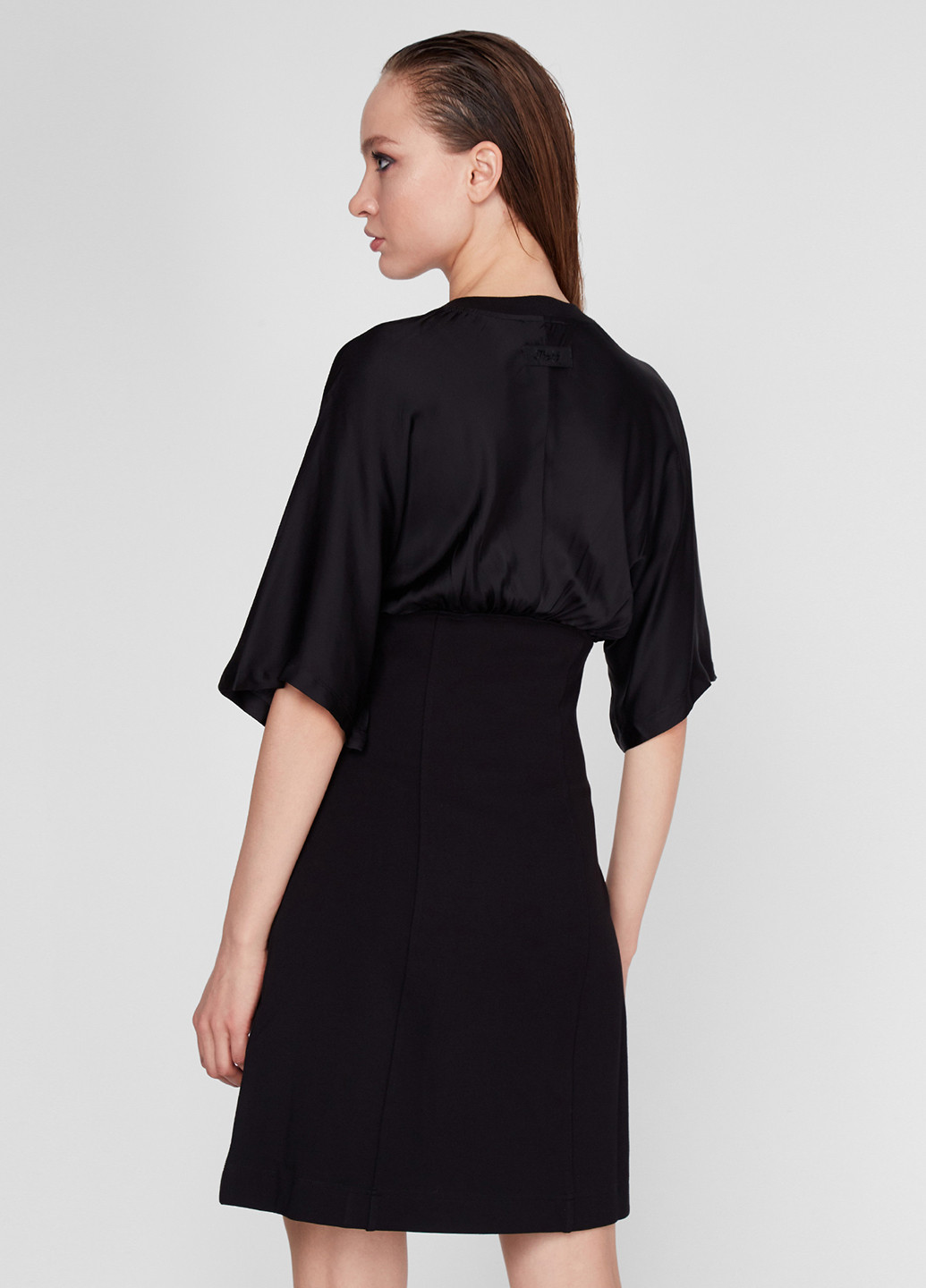 Черное кэжуал платье в стиле ампир Diesel однотонное