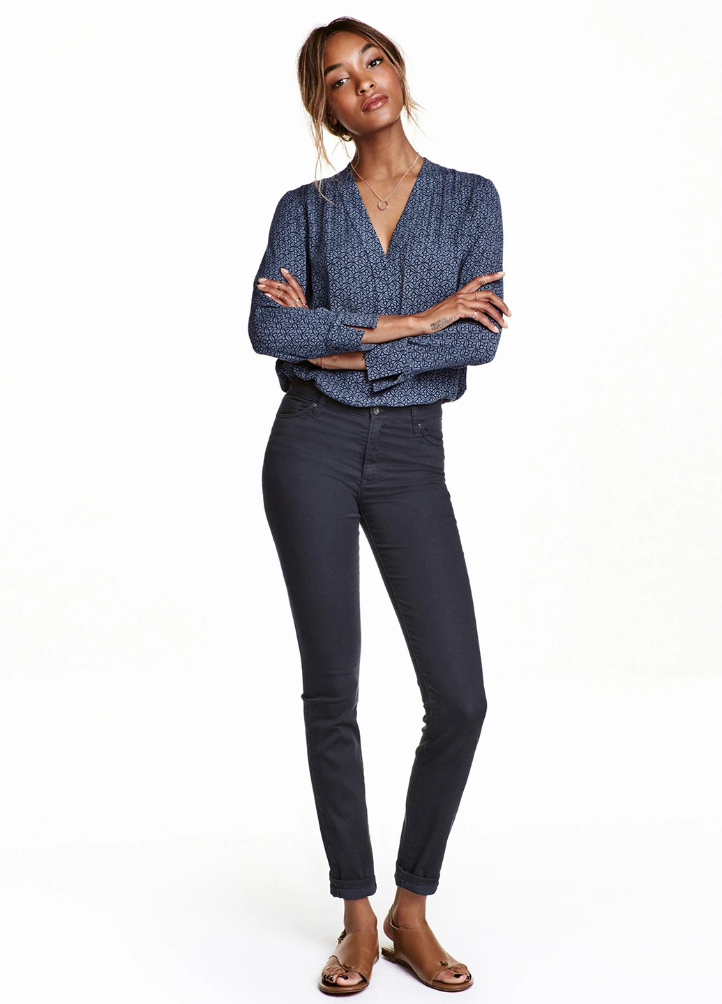 Штани демісезон,синій, H&M - (243184744)
