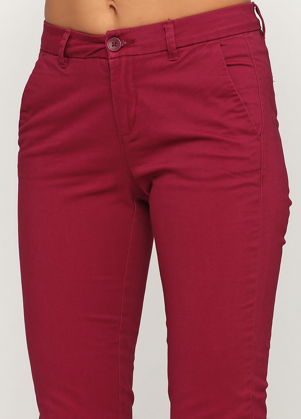 Розовые кэжуал демисезонные зауженные брюки United Colors of Benetton