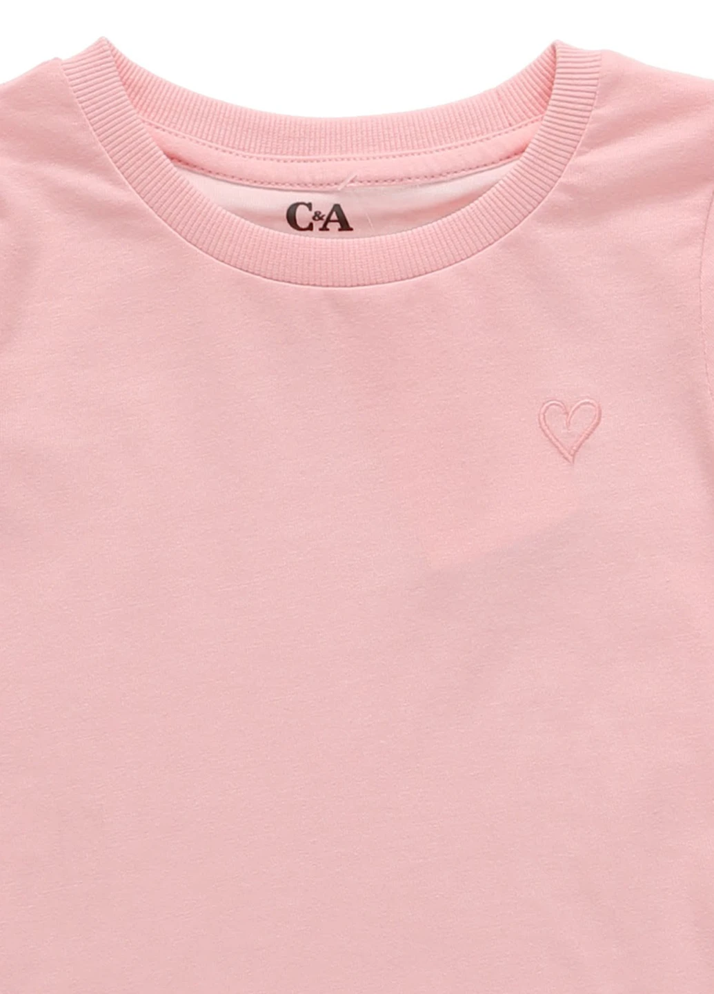 Розовая летняя футболка C&A