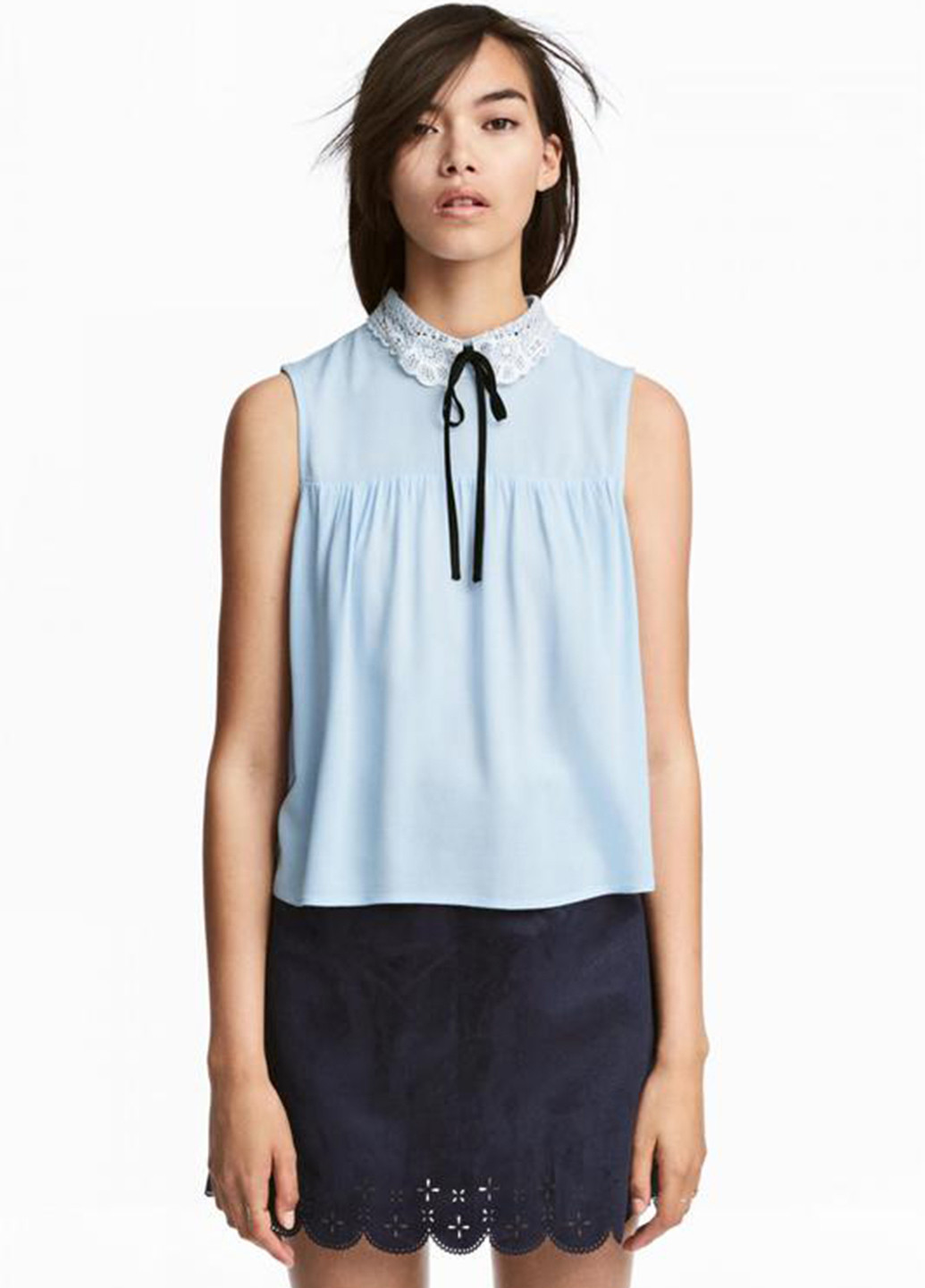 Голубая летняя блуза H&M