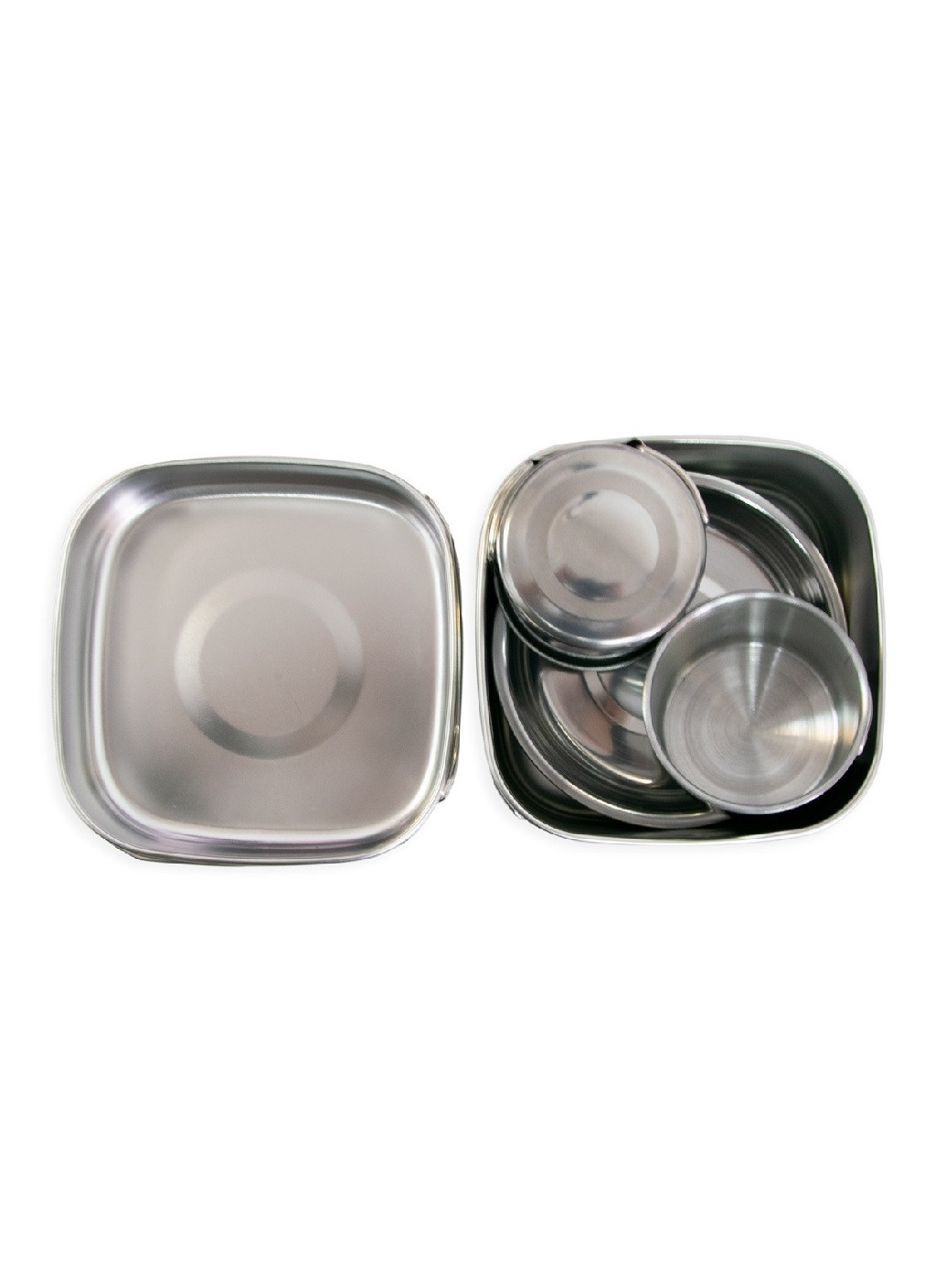 Туристический походный комплект набор посуды из нержавейки 6 предметов (473298-Prob) Unbranded (254309274)