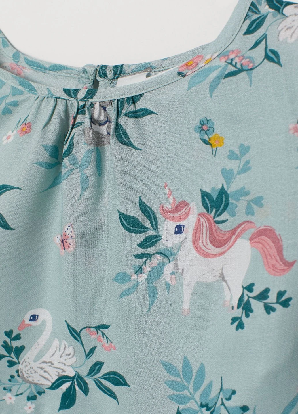 Бирюзовое платье H&M (227358720)