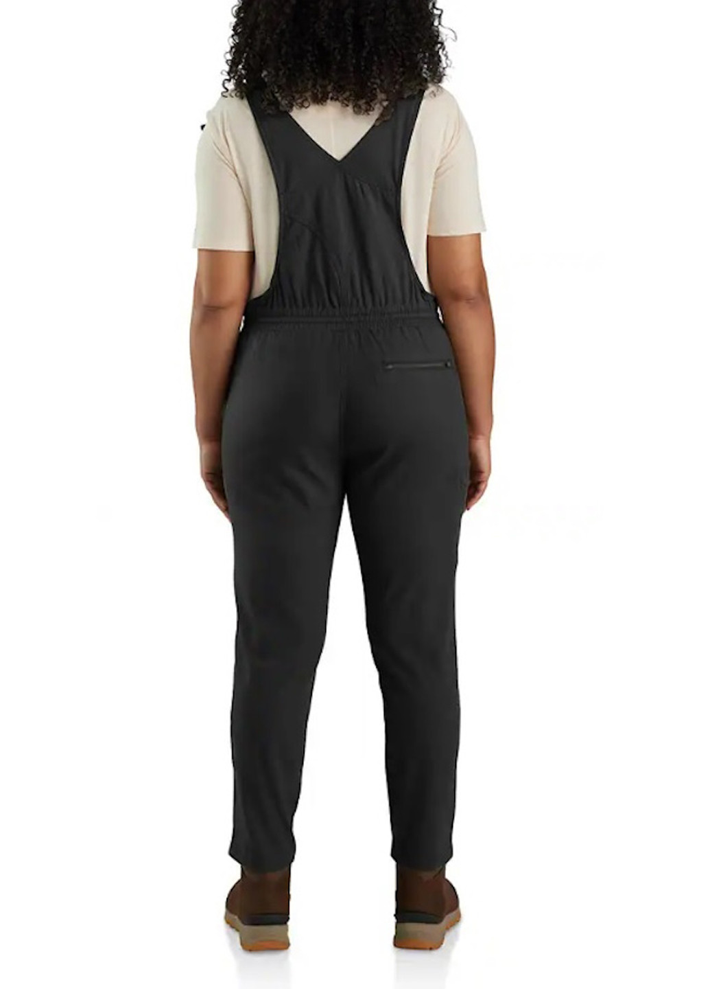 Комбінезон Carhartt комбінезон-брюки однотонний чорний кежуал бавовна