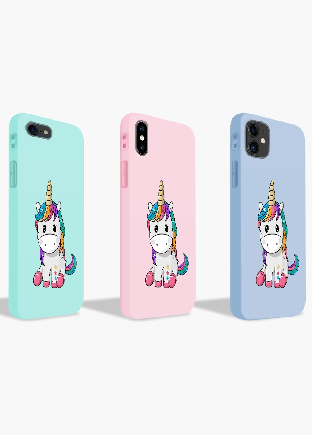 Чехол силиконовый Apple Iphone 11 Pro Max Единорог (Unicorn) Белый (9232-1390) MobiPrint (219507829)