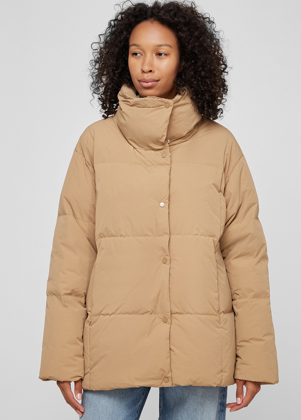 Бежевий зимній Пуховик PRPY