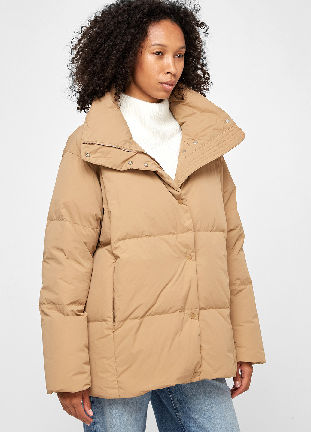 Бежевий зимній Пуховик PRPY