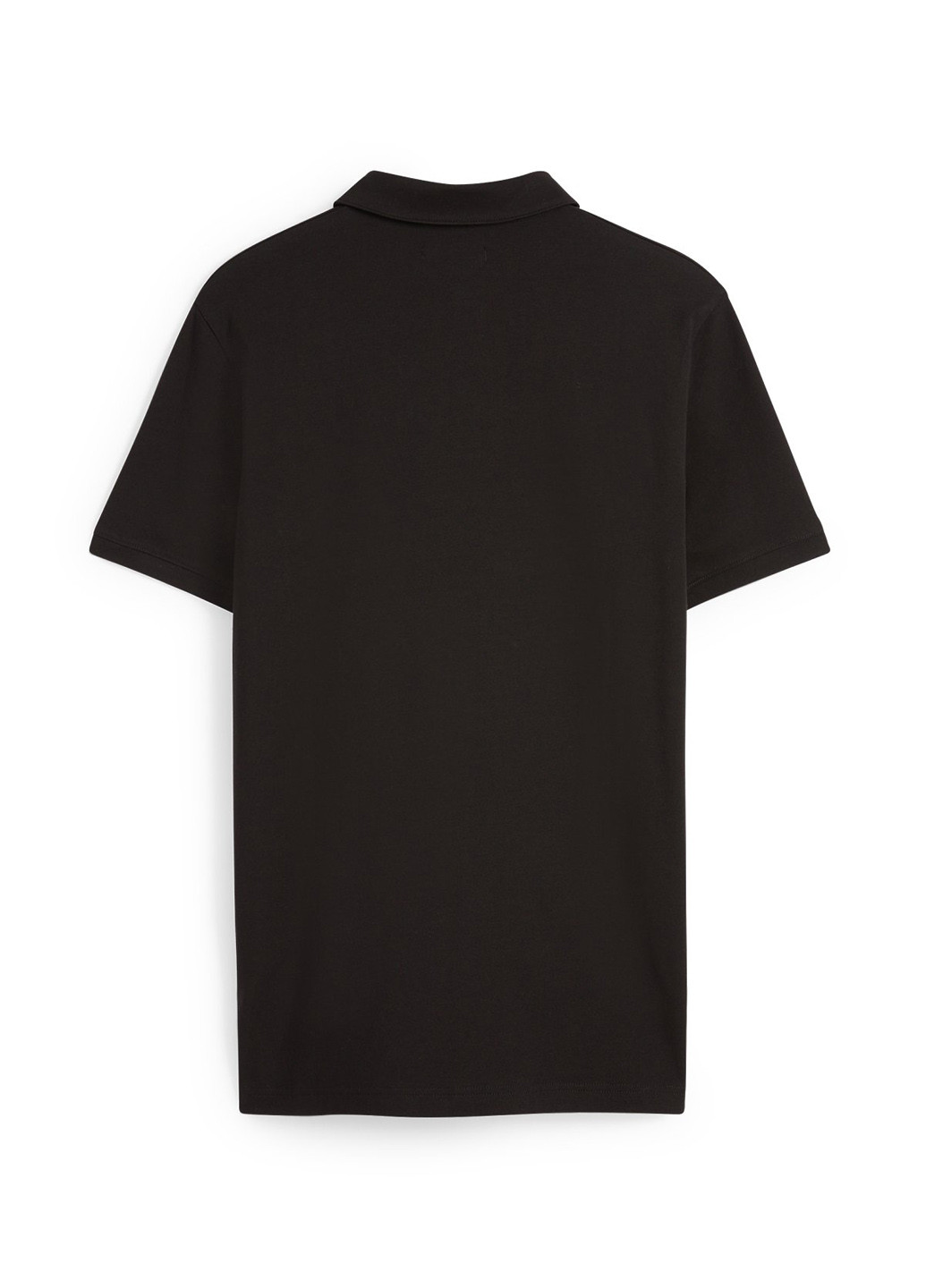 Черная футболка-поло для мужчин C&A однотонная