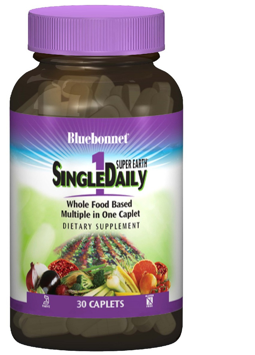 Мультивитамины с железом, Single Daily,, 30 капсул Bluebonnet Nutrition (225714548)
