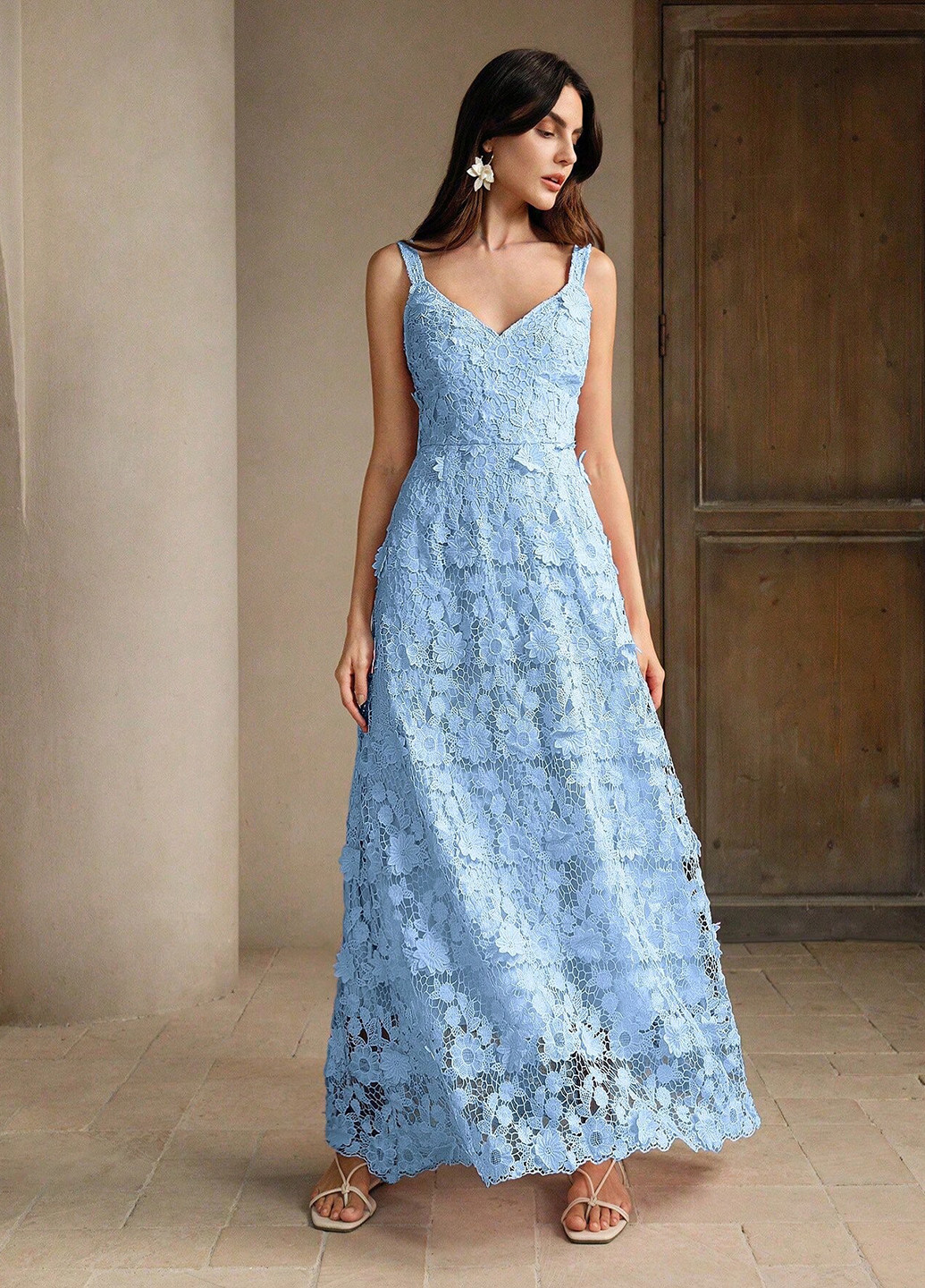 Летний женский платье SHEIN однотонный