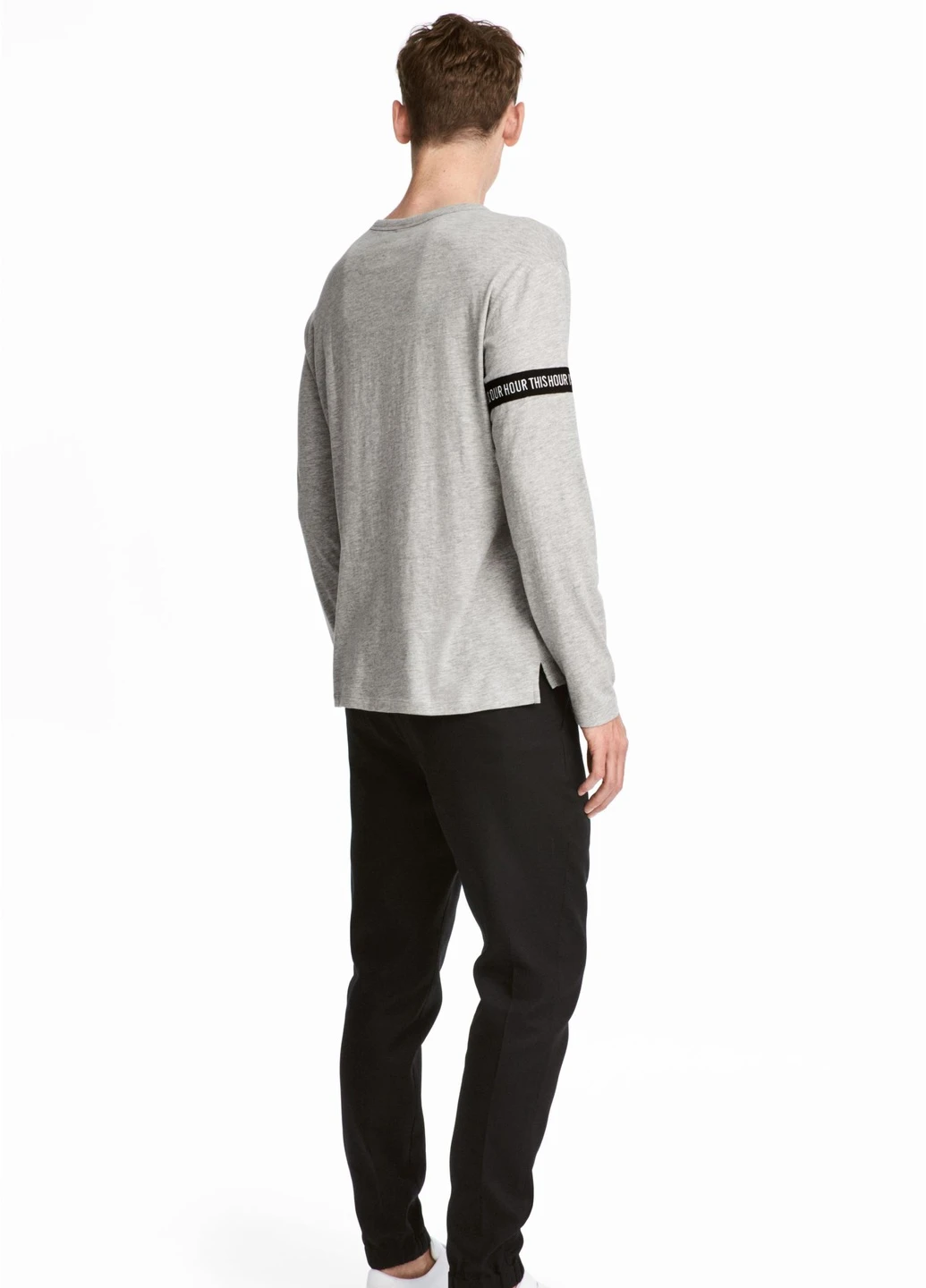 Черные демисезонные брюки H&M