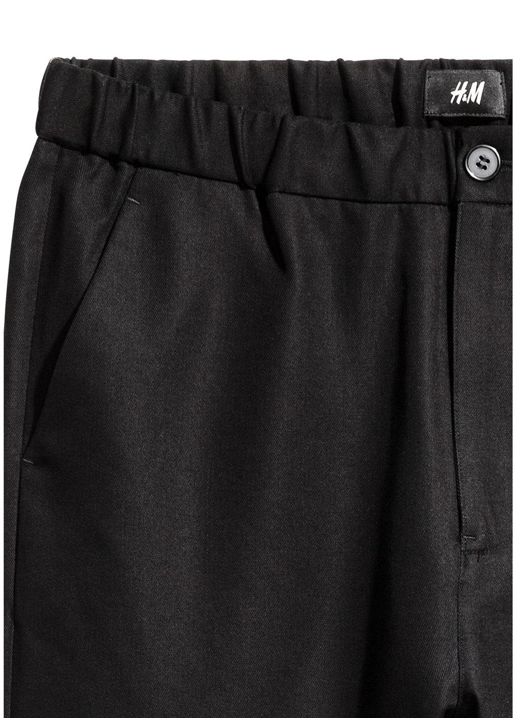 Черные демисезонные брюки H&M