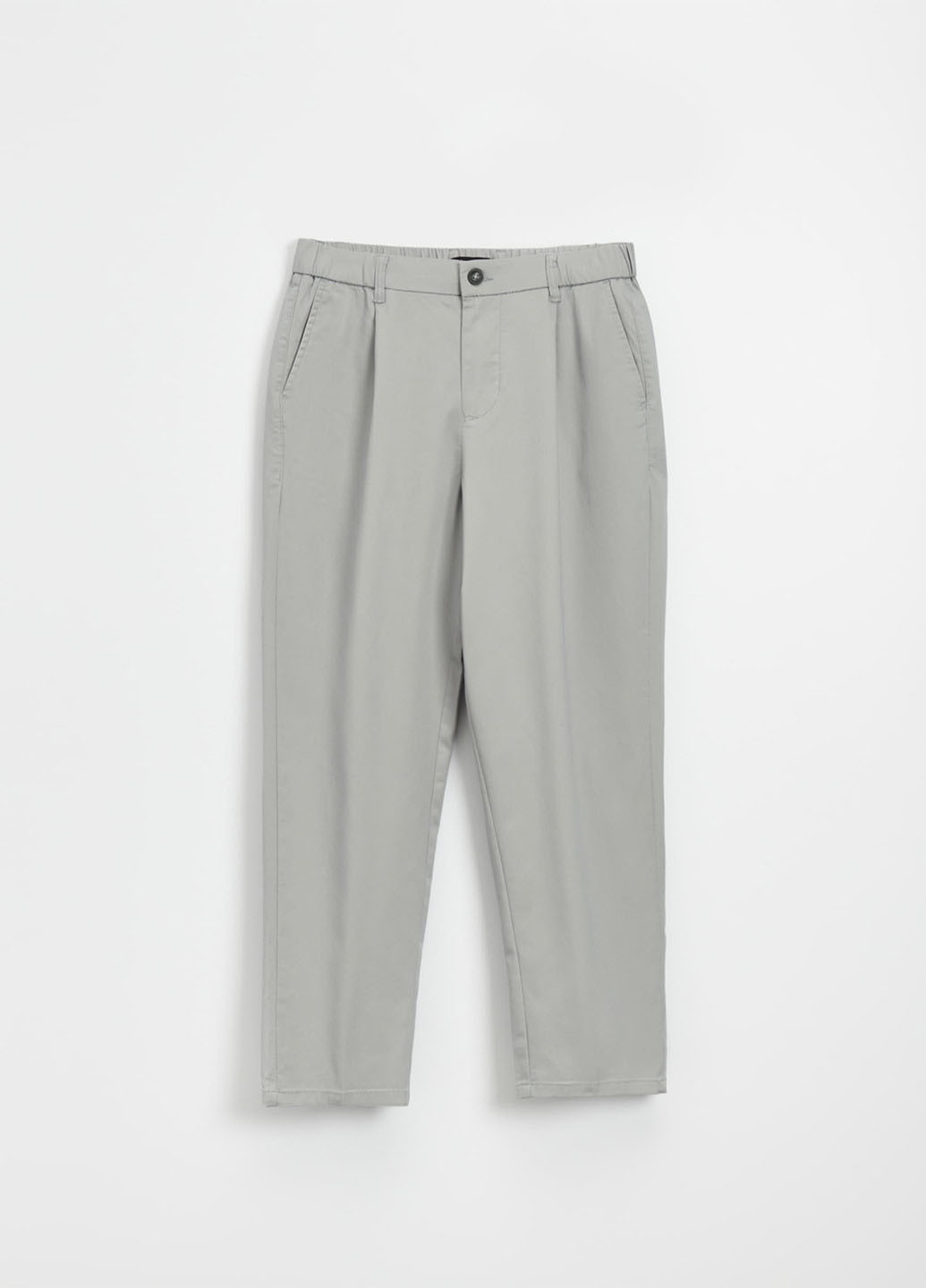 Светло-серые кэжуал демисезонные каррот брюки House