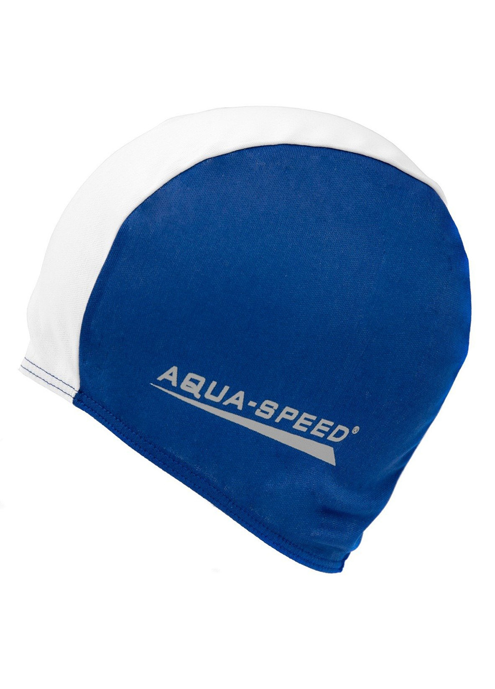 Шапка для плавання POLYESTER CAP 5764 (091-15) синій, білий уні(5908217657640) Aqua Speed (254343094)