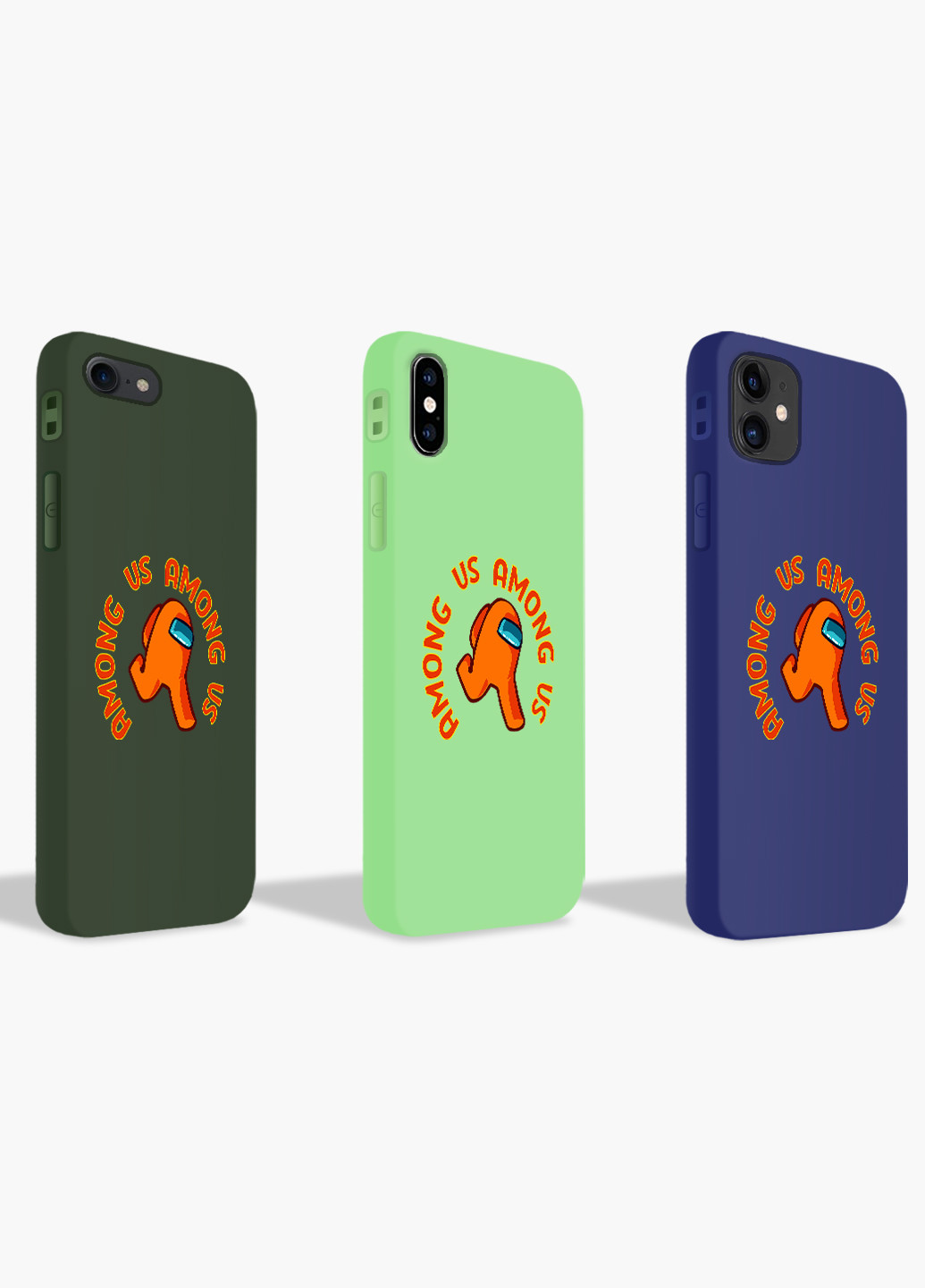 Чехол силиконовый Apple Iphone 7 Амонг Ас Оранжевый (Among Us Orange) (17361-2408) MobiPrint (219558981)