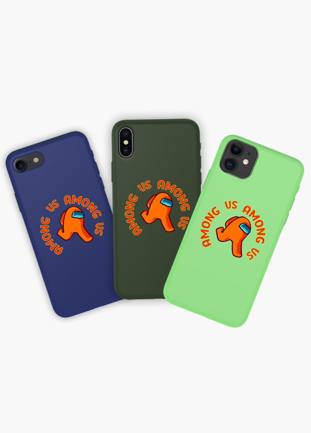 Чехол силиконовый Apple Iphone 7 Амонг Ас Оранжевый (Among Us Orange) (17361-2408) MobiPrint (219558981)
