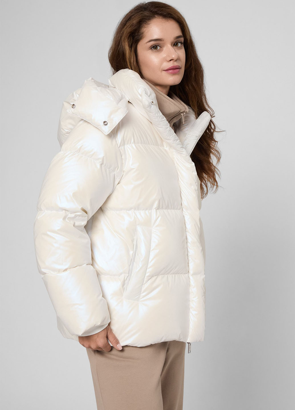 Біла зимня куртка PRPY