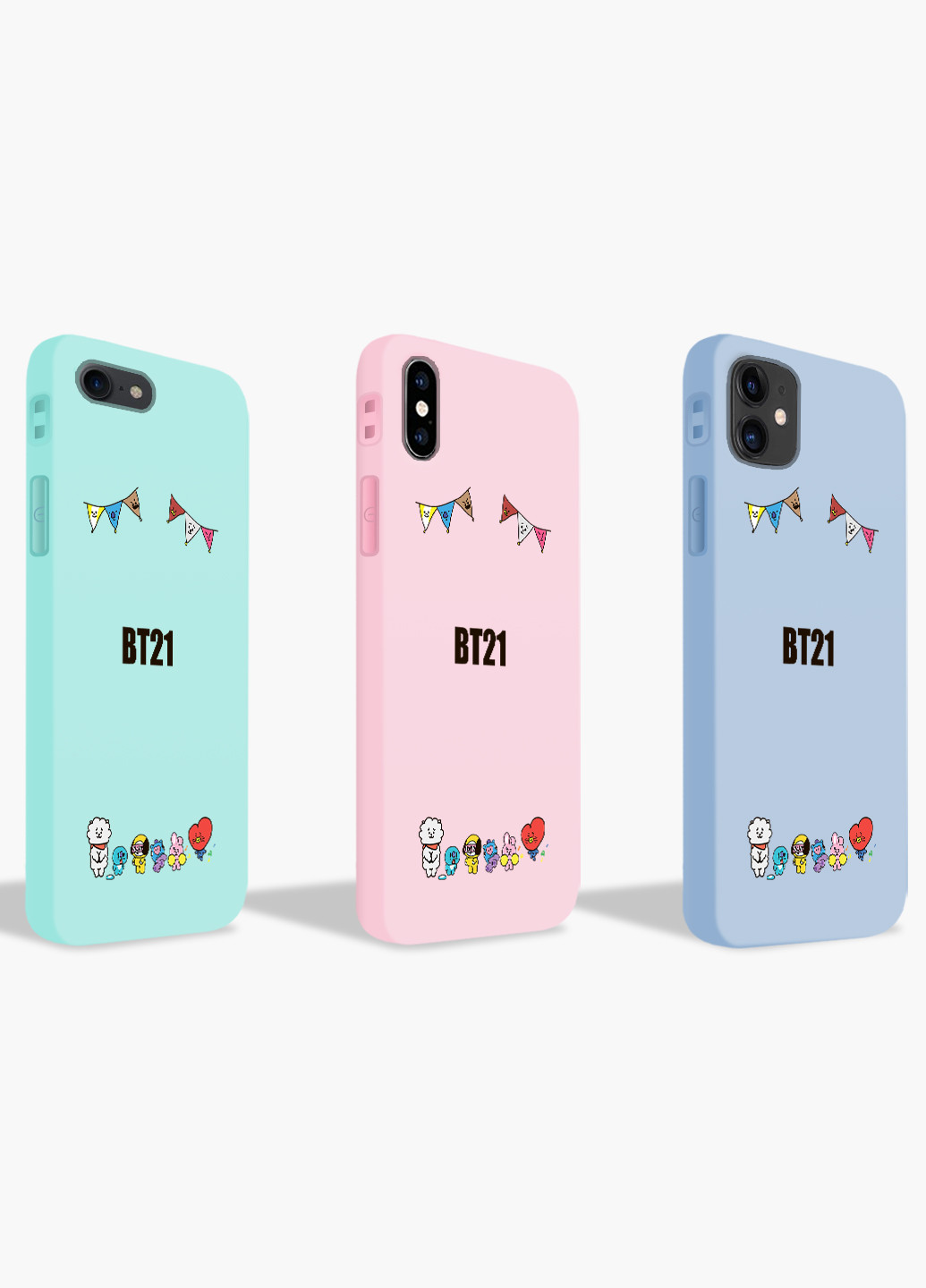 Чехол силиконовый Apple Iphone X БТС (BTS) (6129-1168) MobiPrint (219347681)