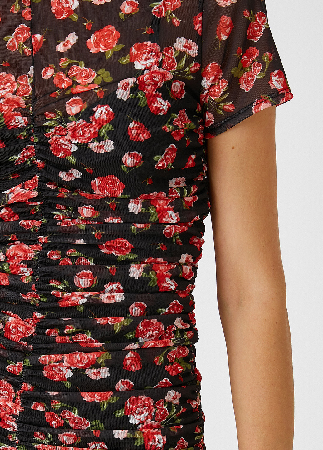 Комбинированное кэжуал платье KOTON с цветочным принтом