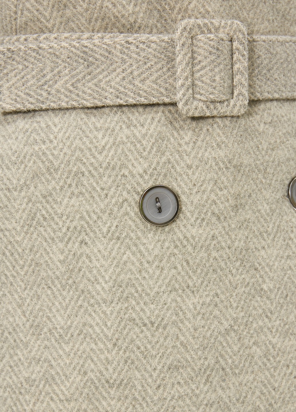 Светло-серое демисезонное Пальто двубортное KOTON