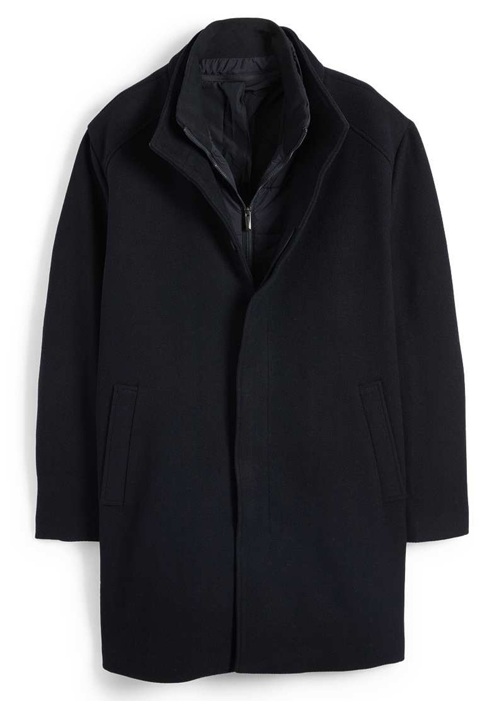 Черное демисезонное Пальто однобортное C&A