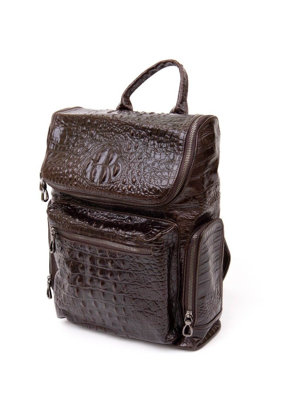 Рюкзак под рептилию кожаный Vintage (241229095)