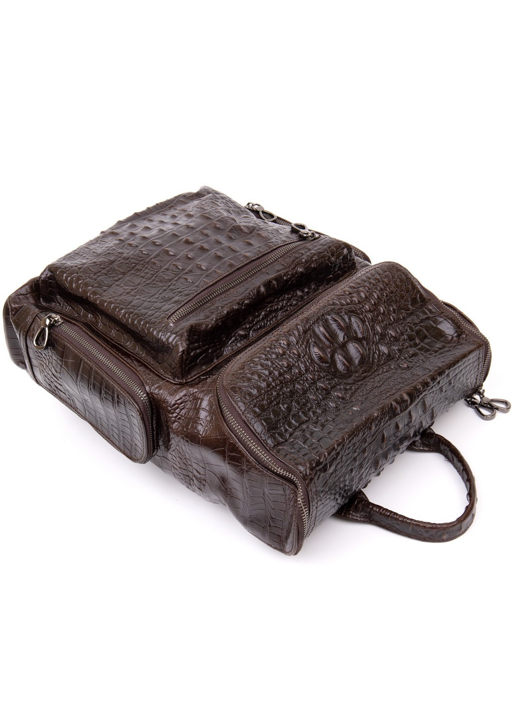 Рюкзак под рептилию кожаный Vintage (241229095)