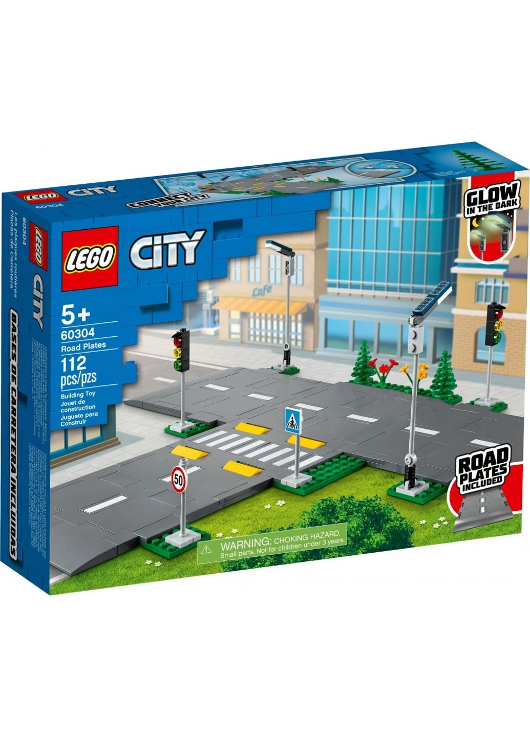 Конструктор City Town Дорожні плити 112 деталей (60304) Lego (251221571)