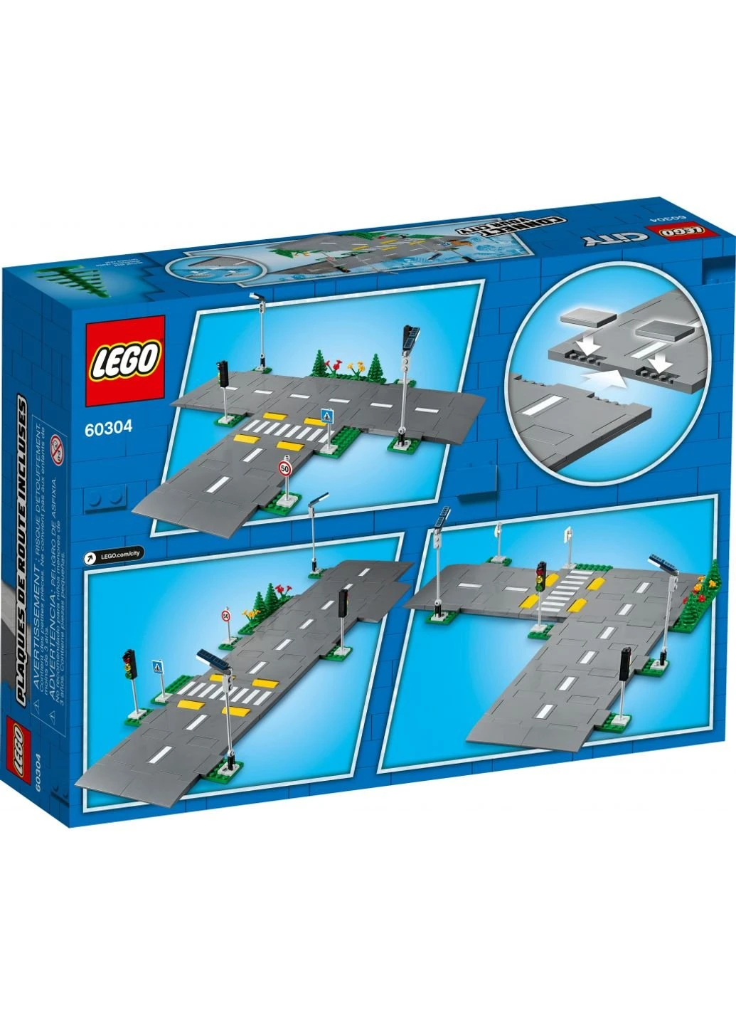 Конструктор City Town Дорожні плити 112 деталей (60304) Lego (251221571)