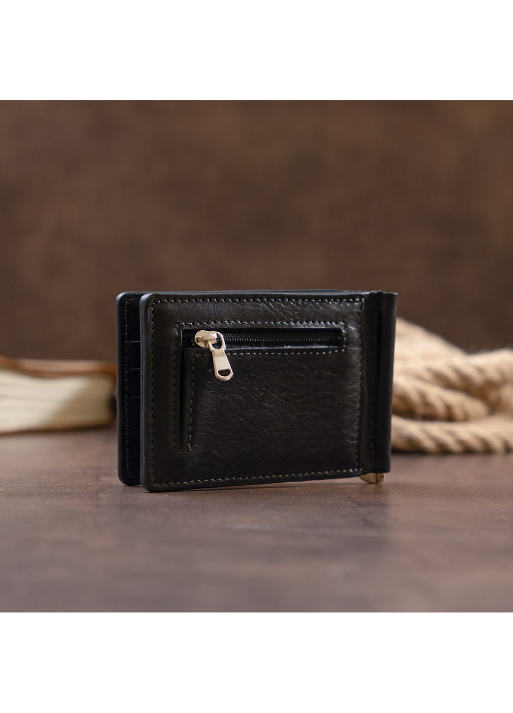 Чоловік шкіряний гаманець 12х8х1 см Grande Pelle (229461206)